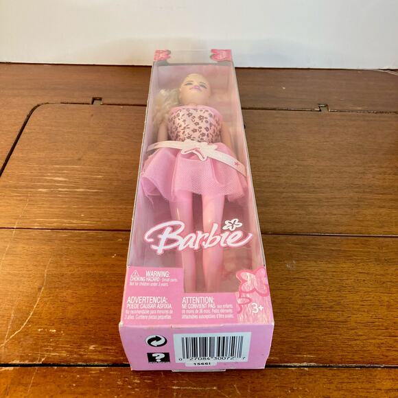 Y2K Mattel Ballerina Barbie w/Pink Tutu and Legs #J1776 (2005) NRFB - Picture 3 of 4